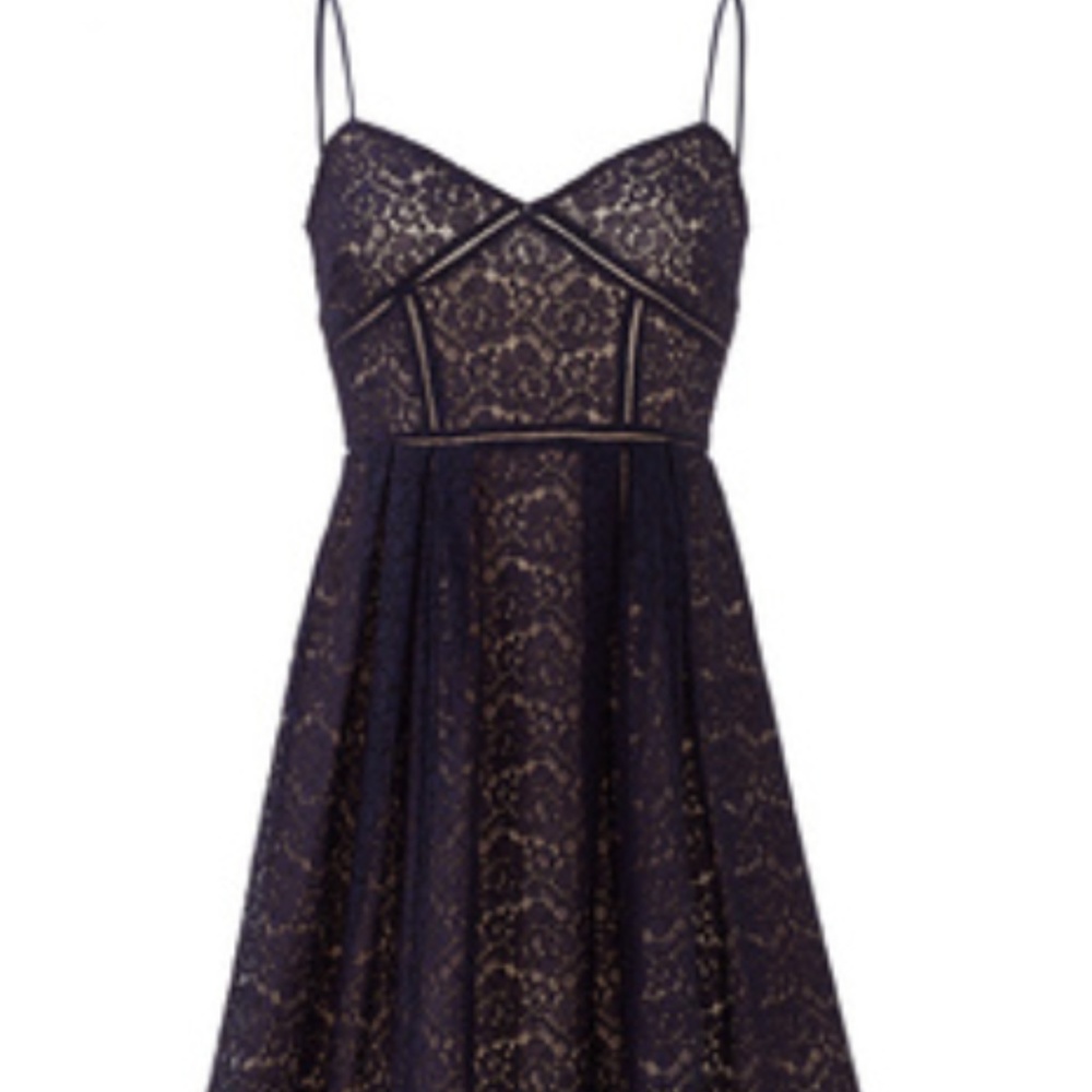 Joie Sand Navy Lace Dress